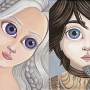Illustrations inspirées des personnages de "A song of Ice and fire"